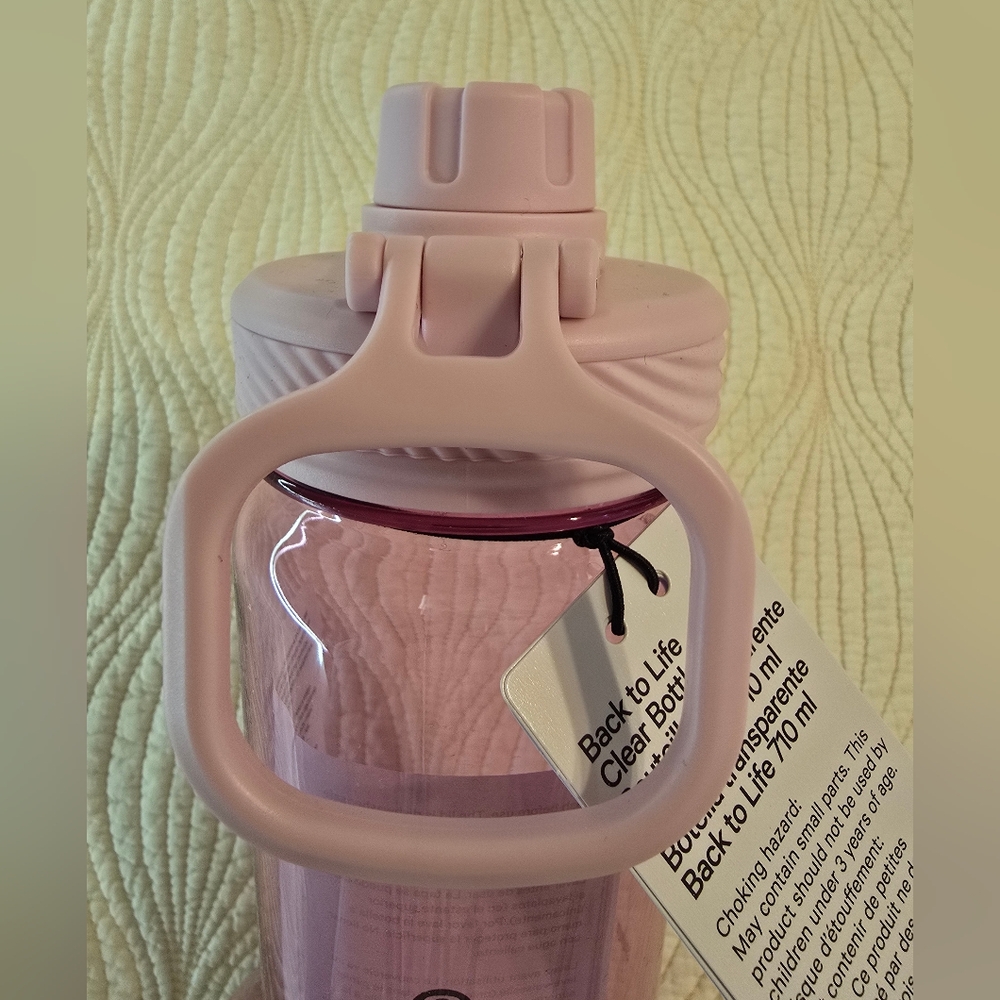 NWT Lululemon Athletica Back To Life Pink Water Bottle, 24 Oz - Picture 6 of 7